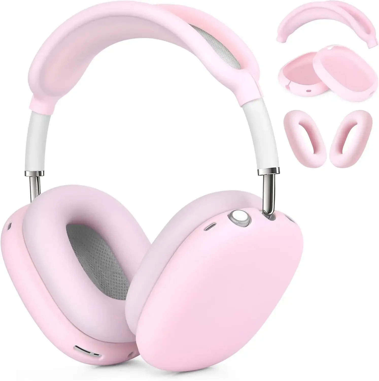 Headphone Case Hard - AirPods Maxヘッドホン用シリコンカバー、Apple AirPods Maxアクセサリーケース用シリコンケース