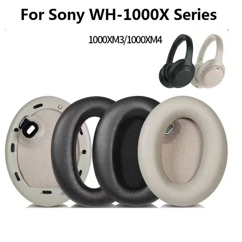 Sony Headphone Wh-1000Xm4 - ソニー WH-1000XM3、WH-1000XM4 ヘッドホン用、レザー製交換イヤーパッドとヘッドバンド、イヤーマフ用カバー