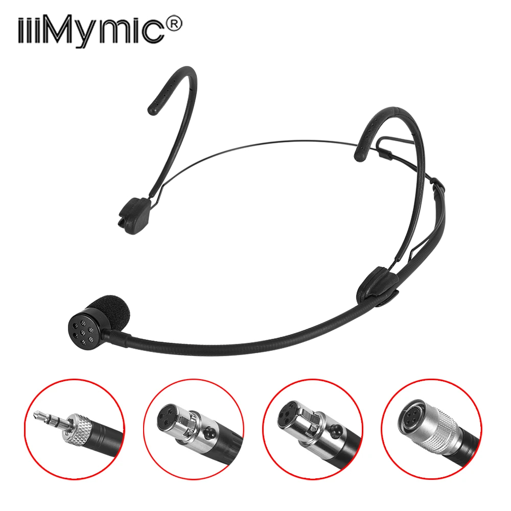 Audiophile Headphone Wired - Iiimymic 単一指向性ブラックヘッドセットマイク Shure Sennheiser AKG Audio