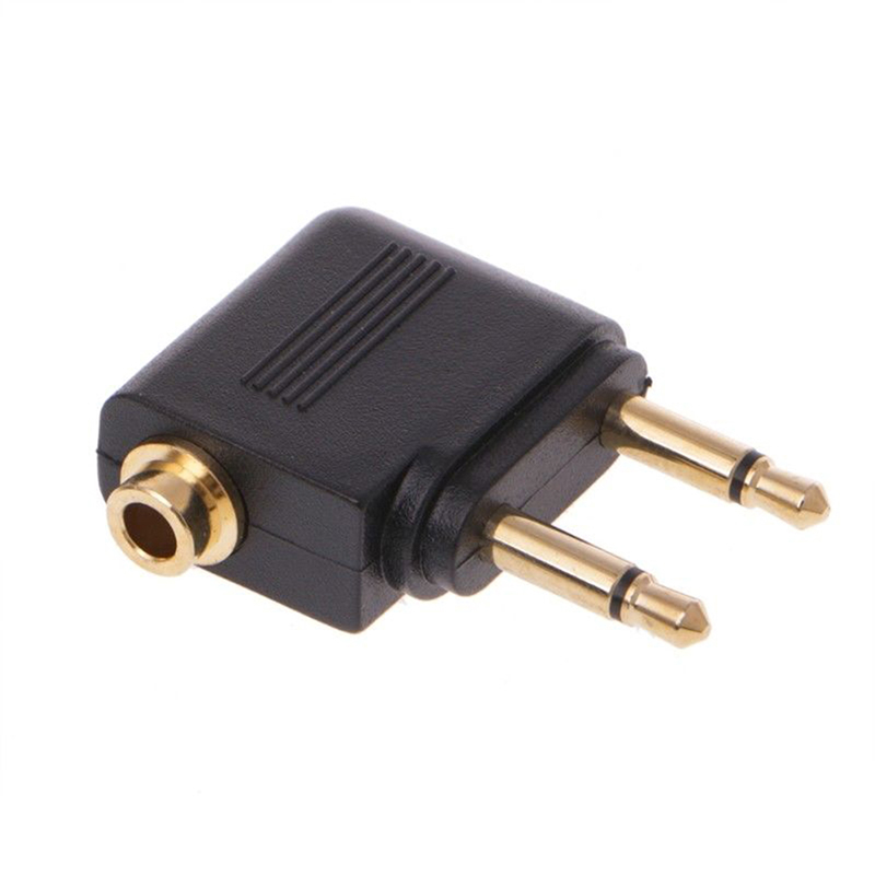 1pc ゴールドニッケルメッキ飛行機 3.5 ミリメートル飛 - Earphone Splitter Jack のレビューと価格