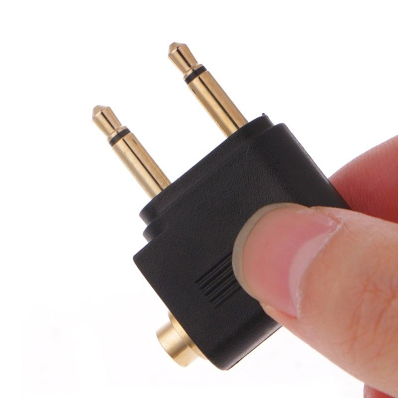 1pc ゴールドニッケルメッキ飛行機 3.5 ミリメートル飛 - Earphone Splitter Jack のレビューと価格