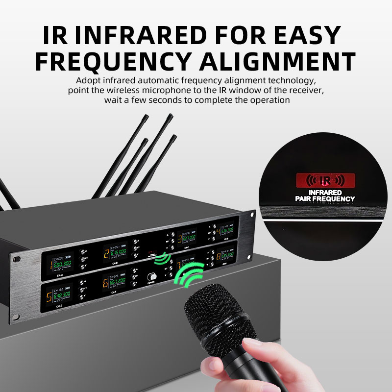 プロフェッショナルワイヤレスマイク UHF 8チャンネル ハ - Shure Mic Sm58 のレビューと価格