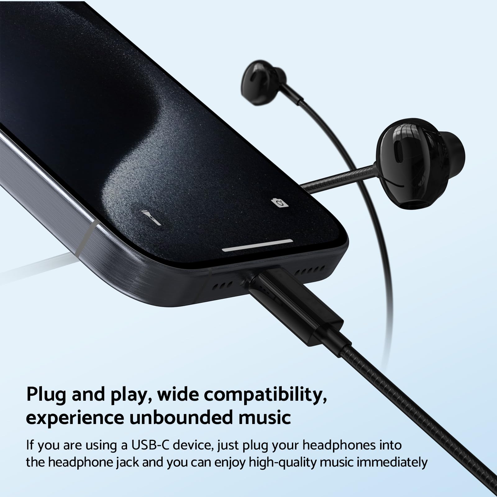 9D低音ステレオType-Cおよび3.5mmヘッドフォン、音 - Audiophile Headphone Wired のレビューと価格