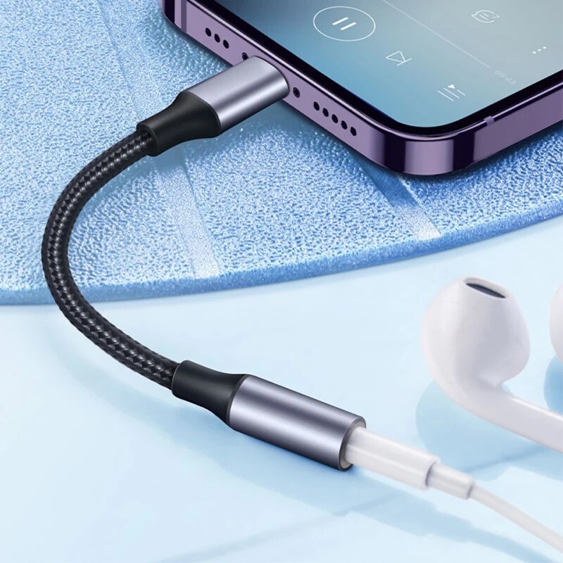 8 ピン - 3.5 ミリメートルジャック AUX ケーブル - Earphone Splitter Jack のレビューと価格