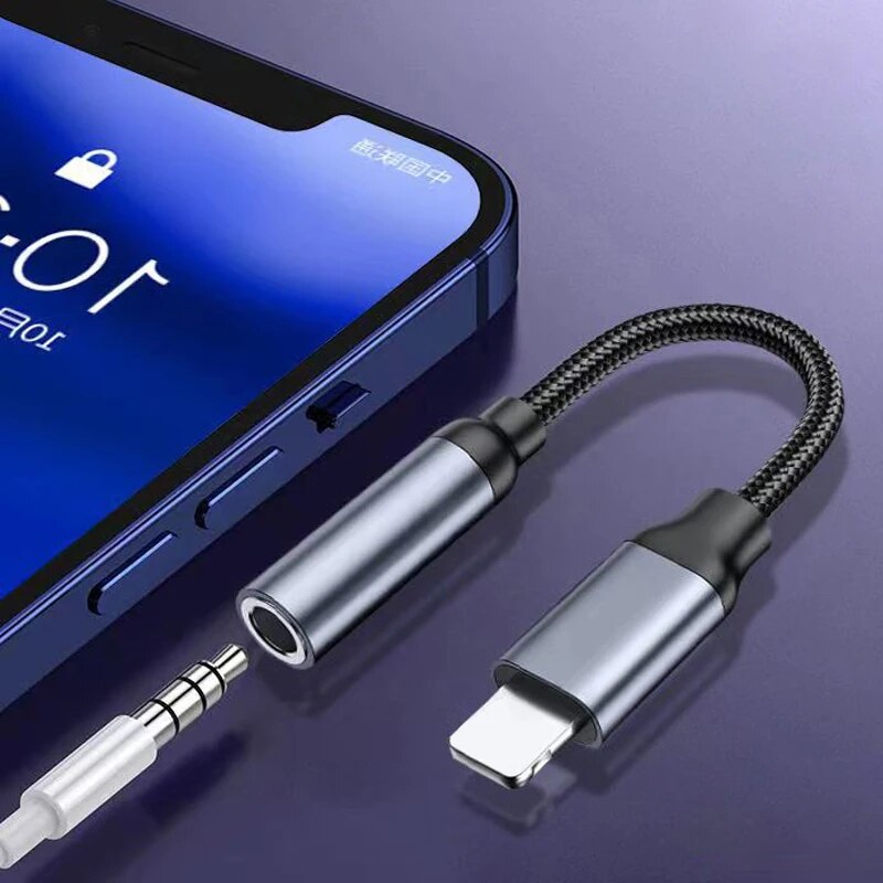 8 ピン - 3.5 ミリメートルジャック AUX ケーブル - Earphone Splitter Jack のレビューと価格