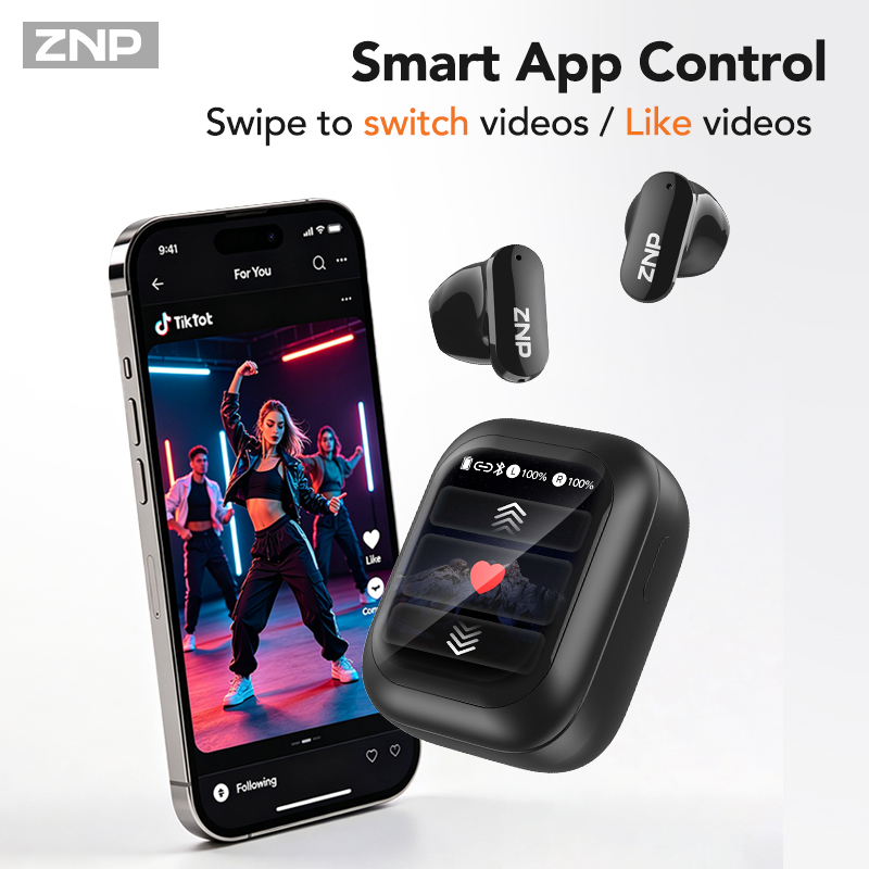 ZNP N04 TWS ワイヤレスイヤホン。タッチスクリーン - Wireless Earbuds Tws のレビューと価格