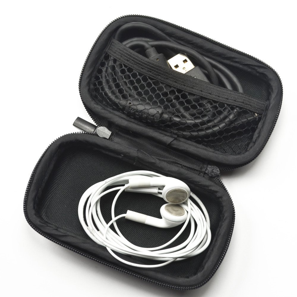 Mp3/mp4用のハードイヤホンケース,メッシュポケットとジ - Headphone Case Hard のレビューと価格