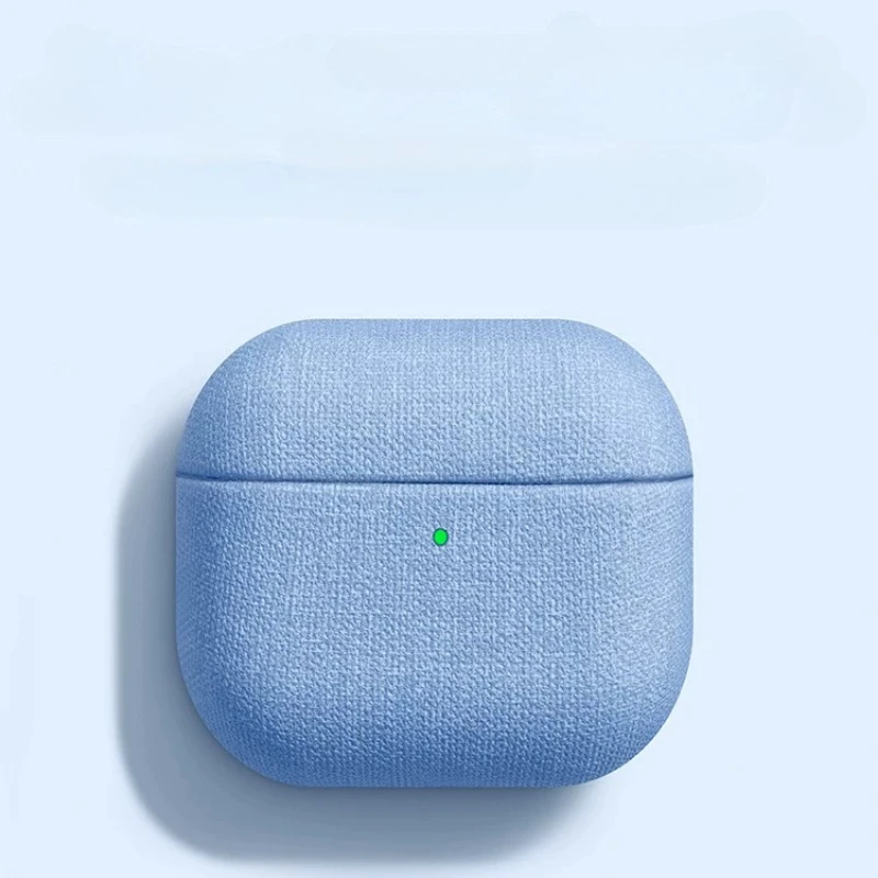無地の粗い織り柄の生地を使用した、AirPods 5用ハード - Headphone Case Hard のレビューと価格
