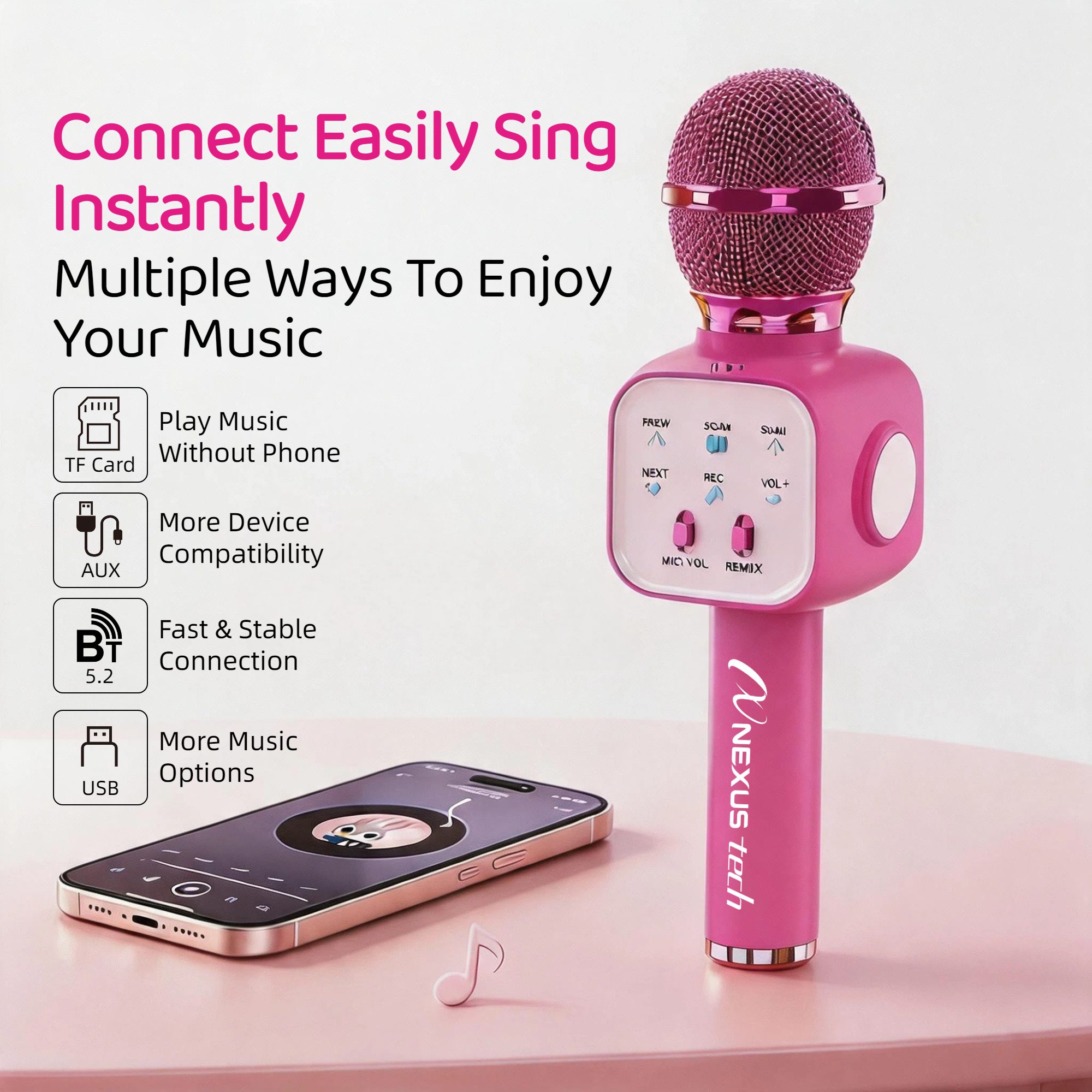 ワイヤレスBluetooth 5.2対応カラオケマイク、ポー - Shure Mic Sm58 のレビューと価格