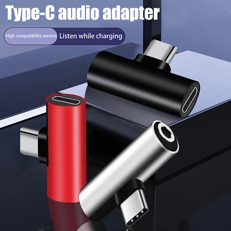 USB Type-C - 3.5mmヘッドホン変換アダプター - Earphone Splitter Jack のレビューと価格