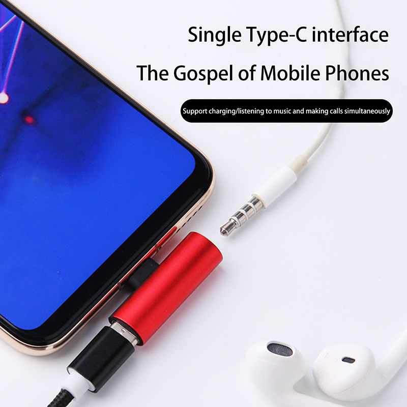 USB Type-C - 3.5mmヘッドホン変換アダプター - Earphone Splitter Jack のレビューと価格