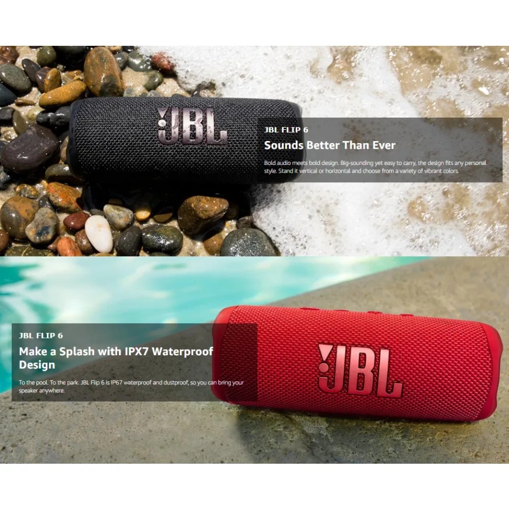JBL FLIP6 アウトドア Bluetooth スピーカ - Jbl Speaker Flip 6 のレビューと価格