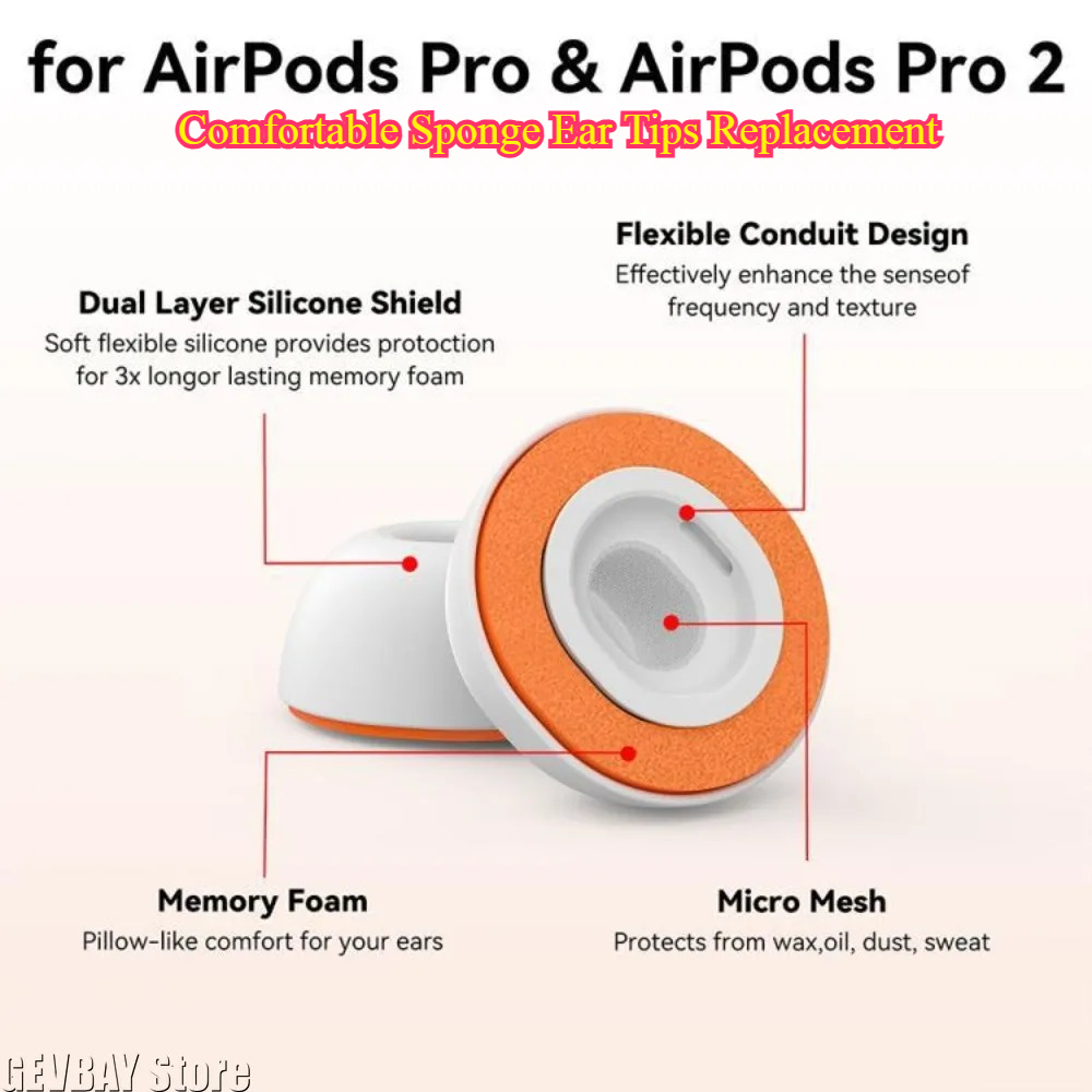 快適なスポンジイヤーチップ交換用 - AirPods Pro - Earphone Foam Tip のレビューと価格
