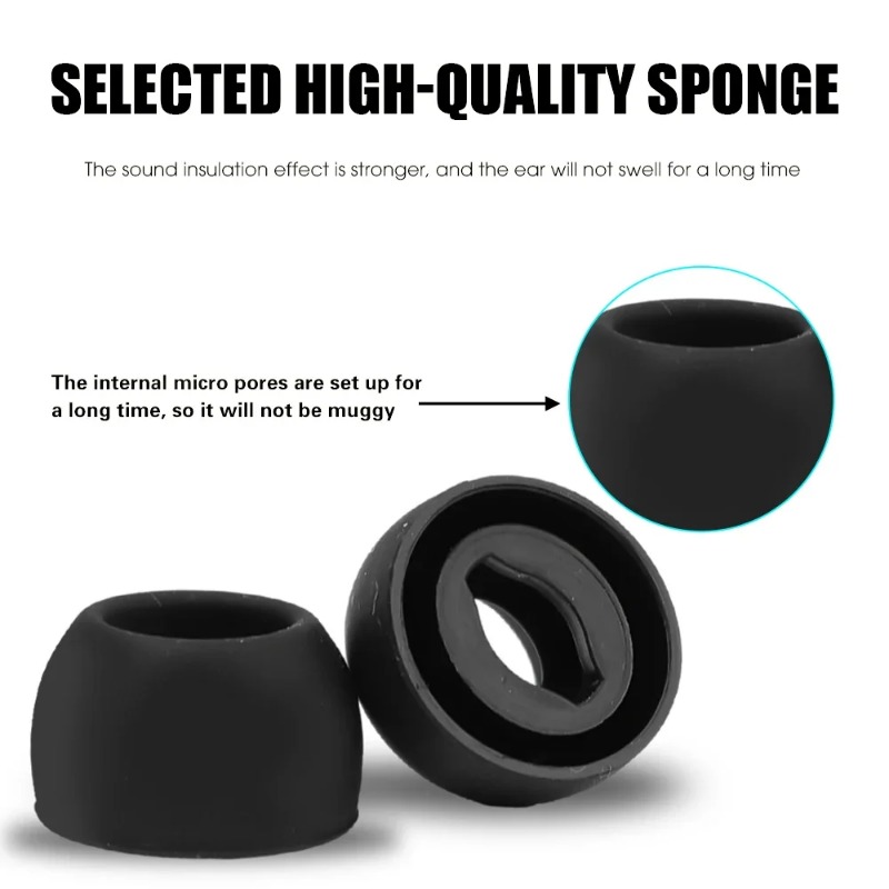 サムスンギャラクシーバッドプロ用のシリコンイヤーチップ,交換 - Earphone Foam Tip のレビューと価格
